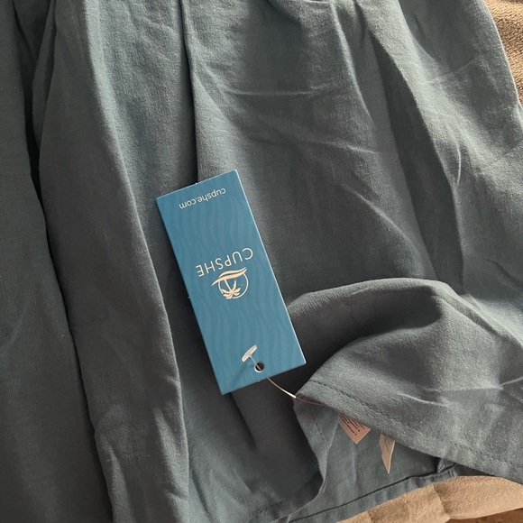 Blue cuff sleeve dress - Picture 4 of 4